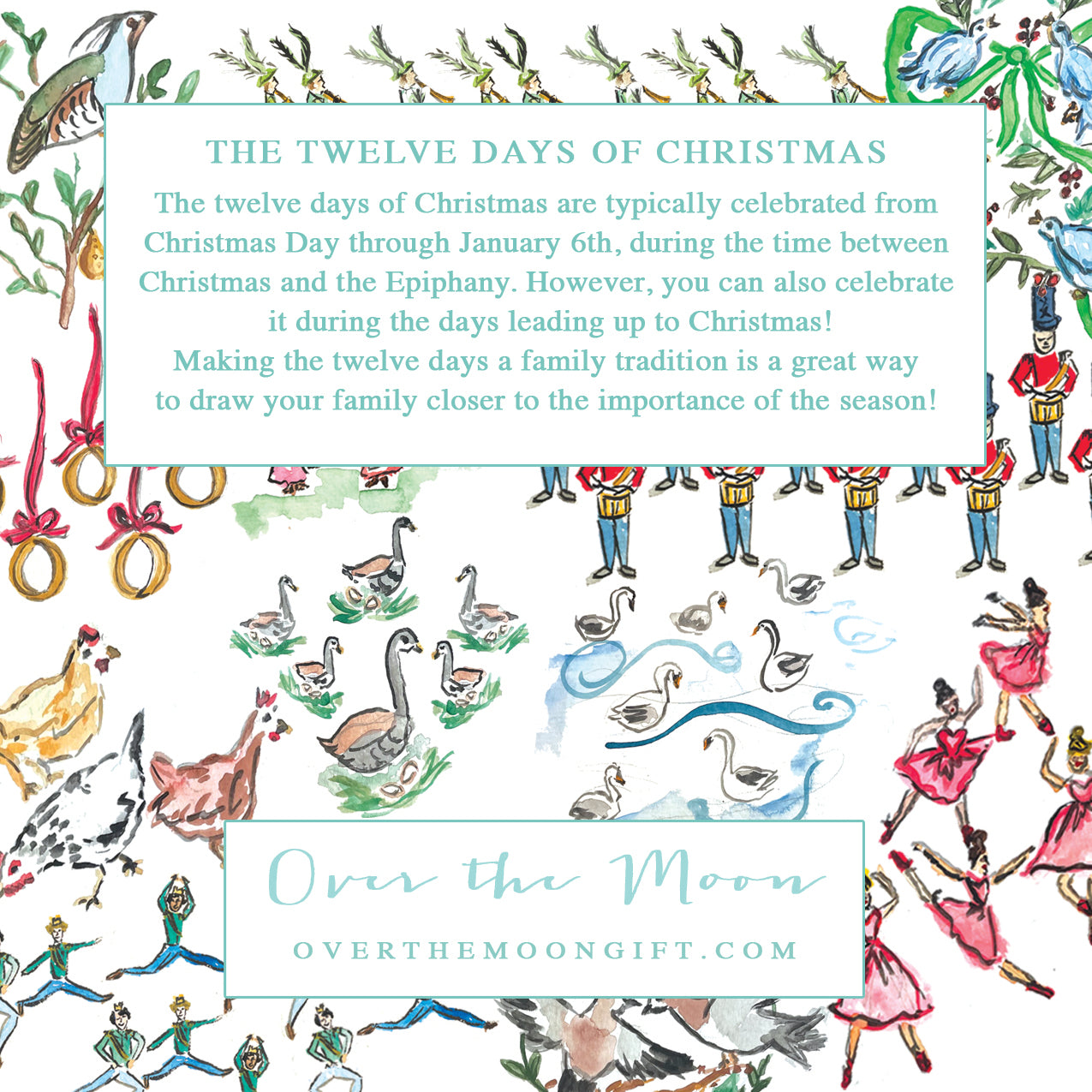 “Twelve Days of Christmas” Holiday Calendar