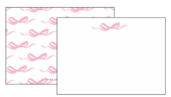 Pink Ombré Wave Notecard Set main image 0