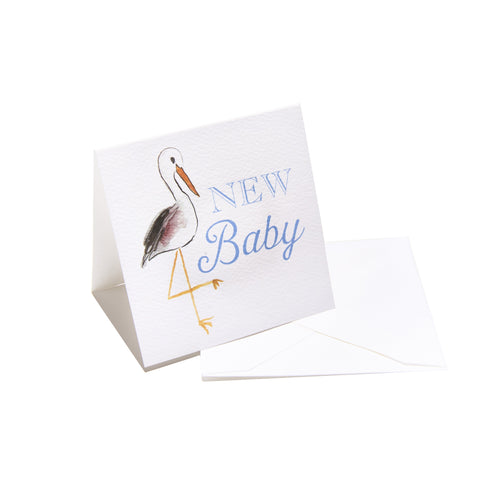 "New Baby" Blue Enclosure Card