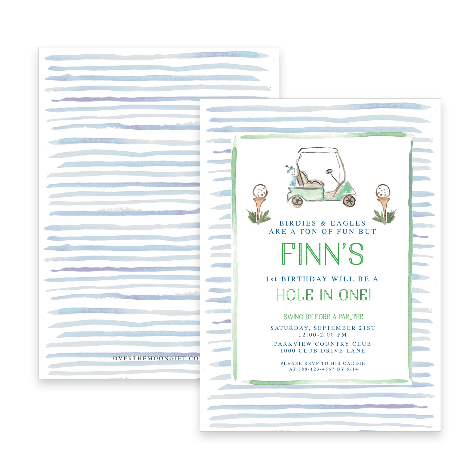 Golf Birthday Invitation