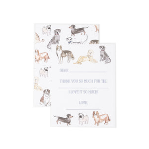Children's "Puppy Dog" Thank You Notecards