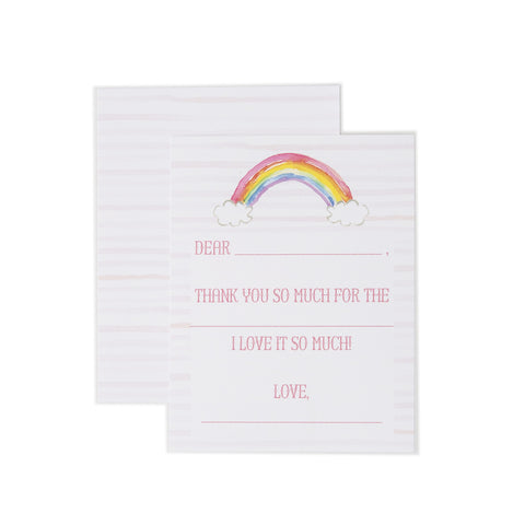 Children's "Rainbow" Thank You Notecards