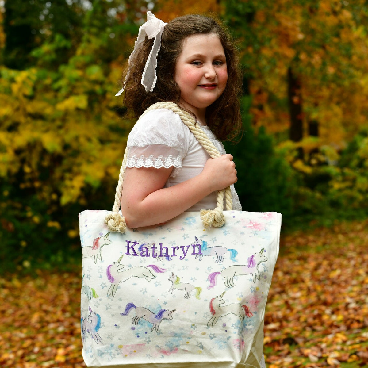 Unicorn tote top