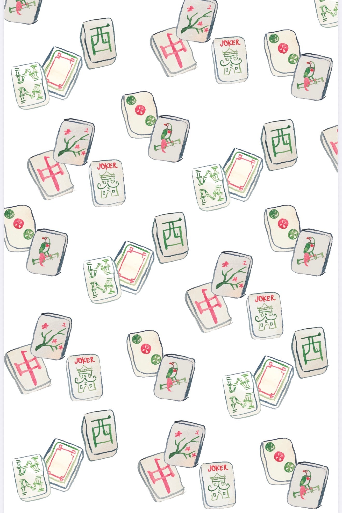 Mahjong Tea Towel