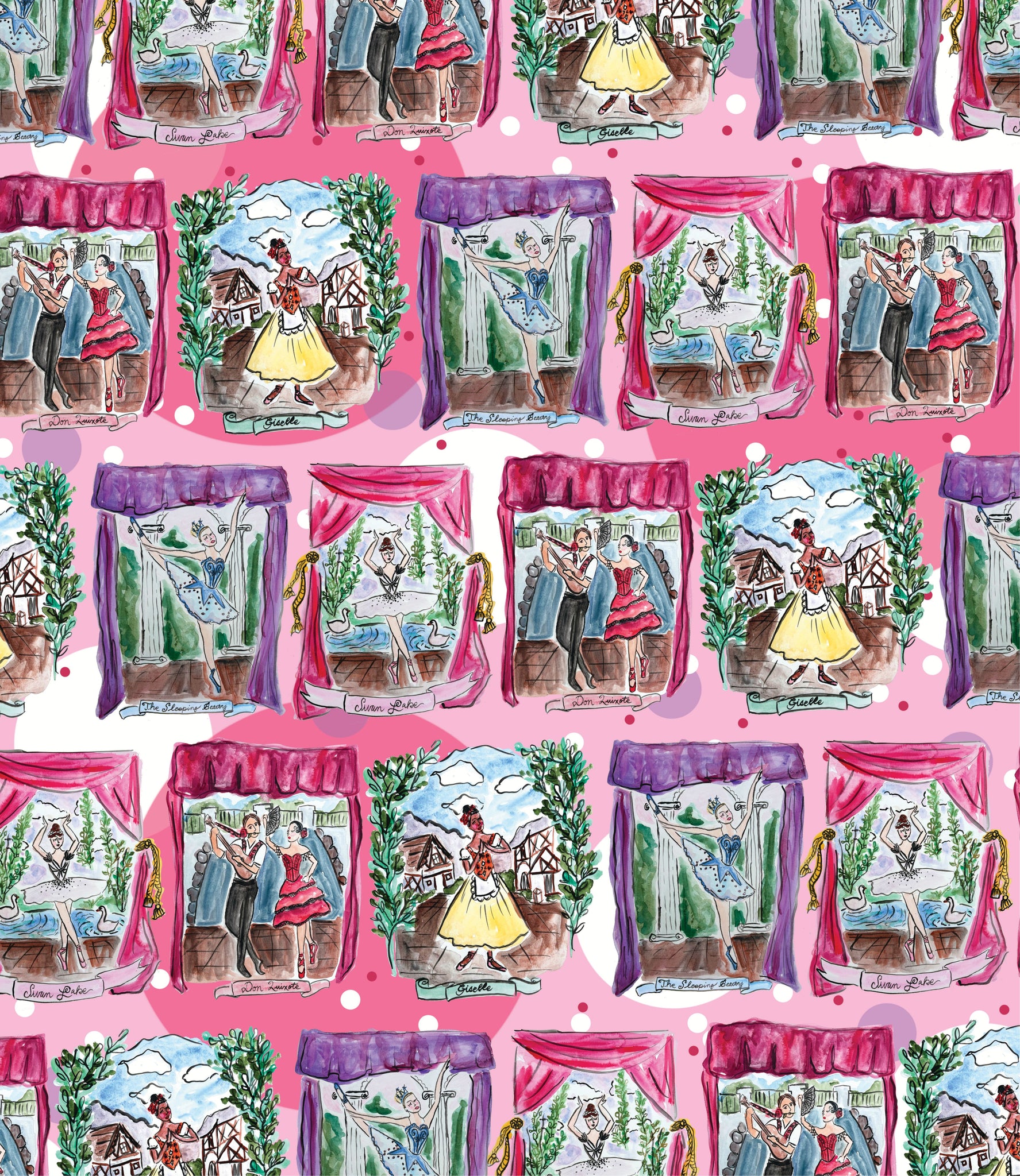 Famous Ballets Minky Blanket