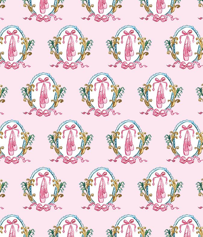 Ballet Shoes Crest Minky Blanket
