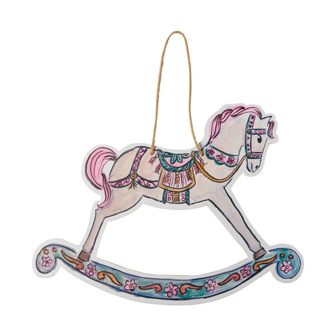 Rocking Horse Hanger - Pink