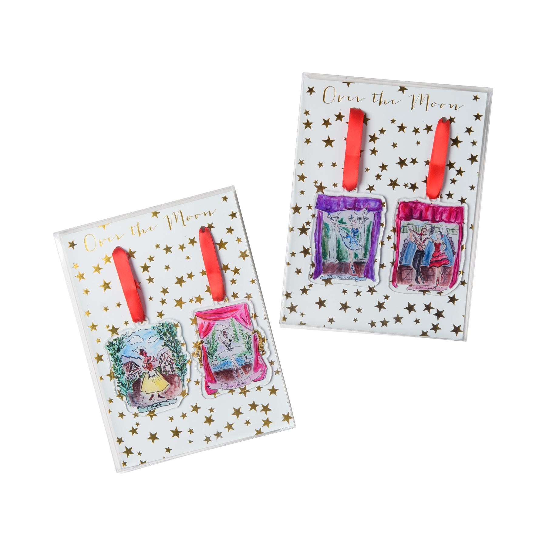Famous Ballets Acrylic Ornament Set - Swan Lake and Giselle