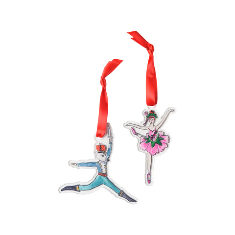 Flower & Mouse King Acrylic Ornament Set
