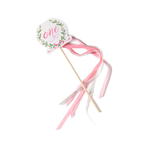 ONE Wand with Laurel Wreath - Pink