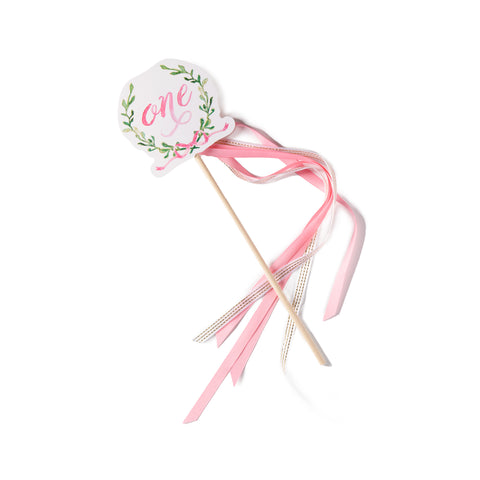 ONE Wand with Laurel Wreath - Pink