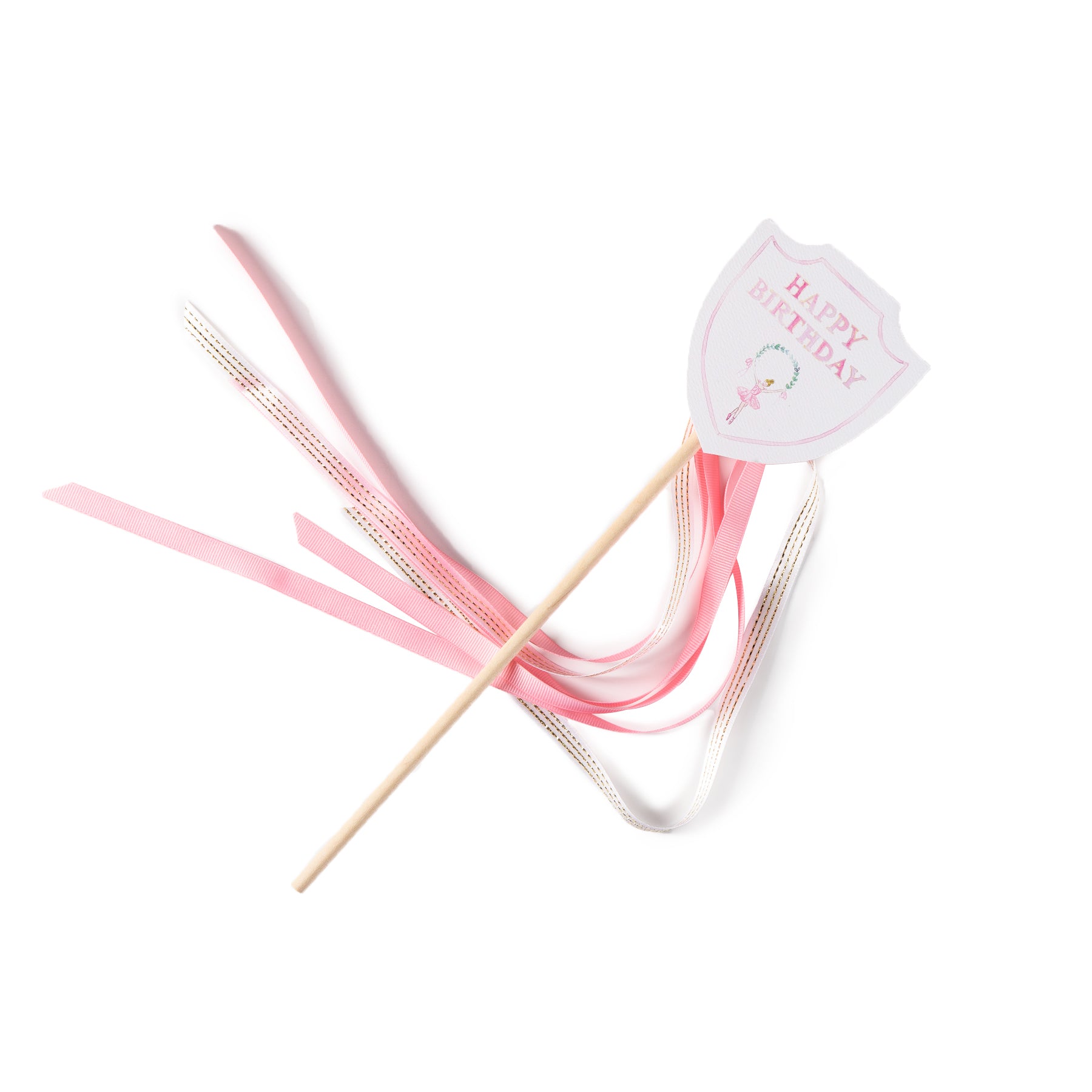 "Happy Birthday" Ballerina Wand - Blonde