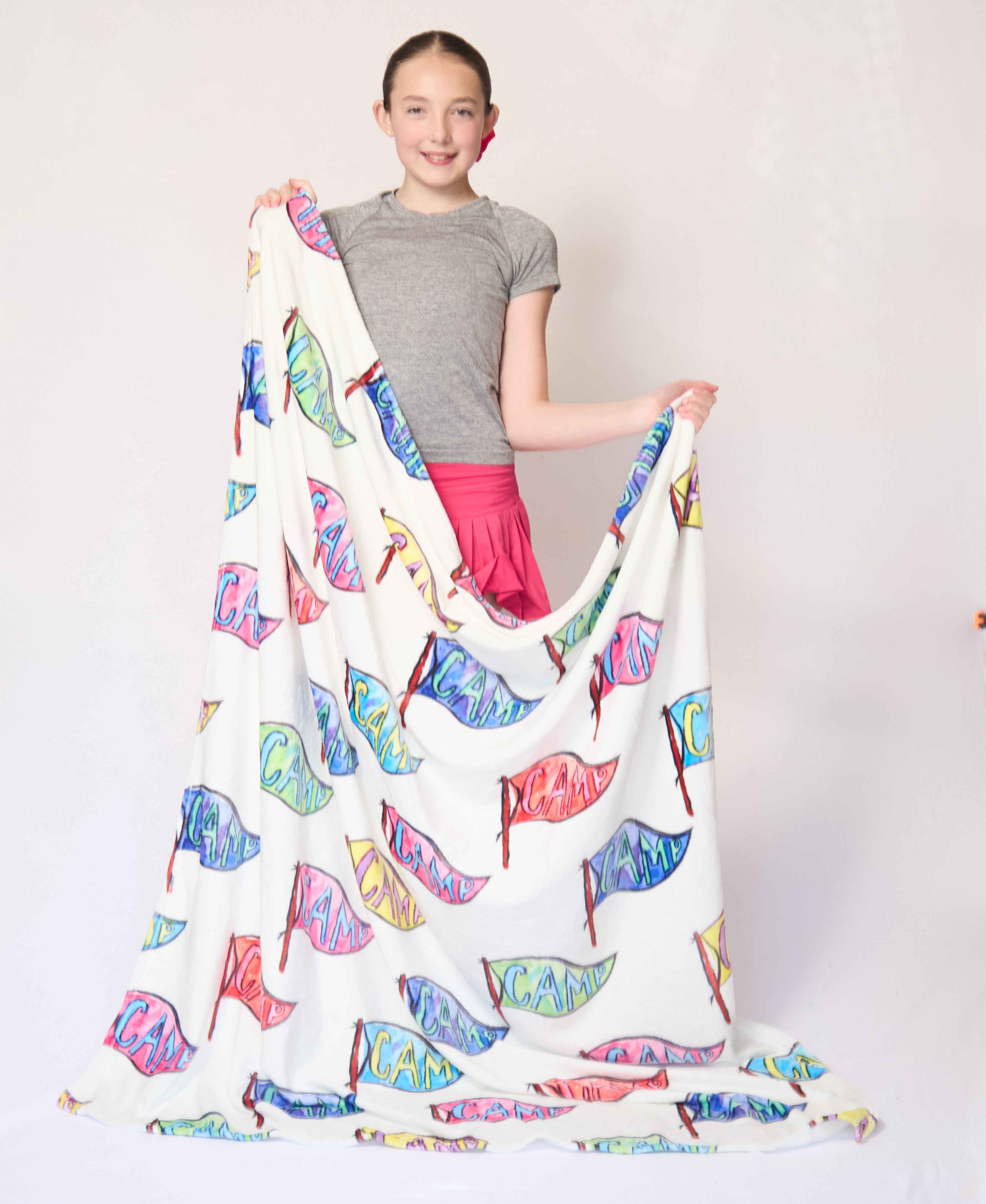 Camp Pennant Minky Blanket