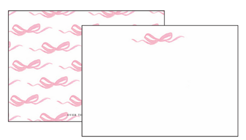 Pink Bow Notecards