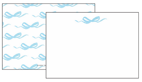 Blue Bow Notecards