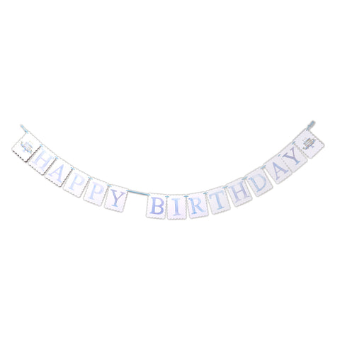 "Happy Birthday" Banner - Blue