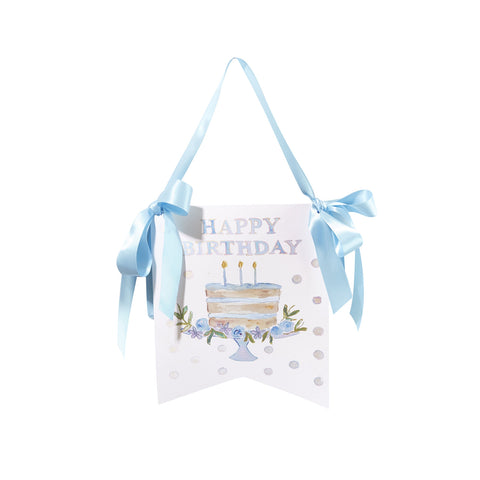 "Happy Birthday" Cake Hanger - Blue