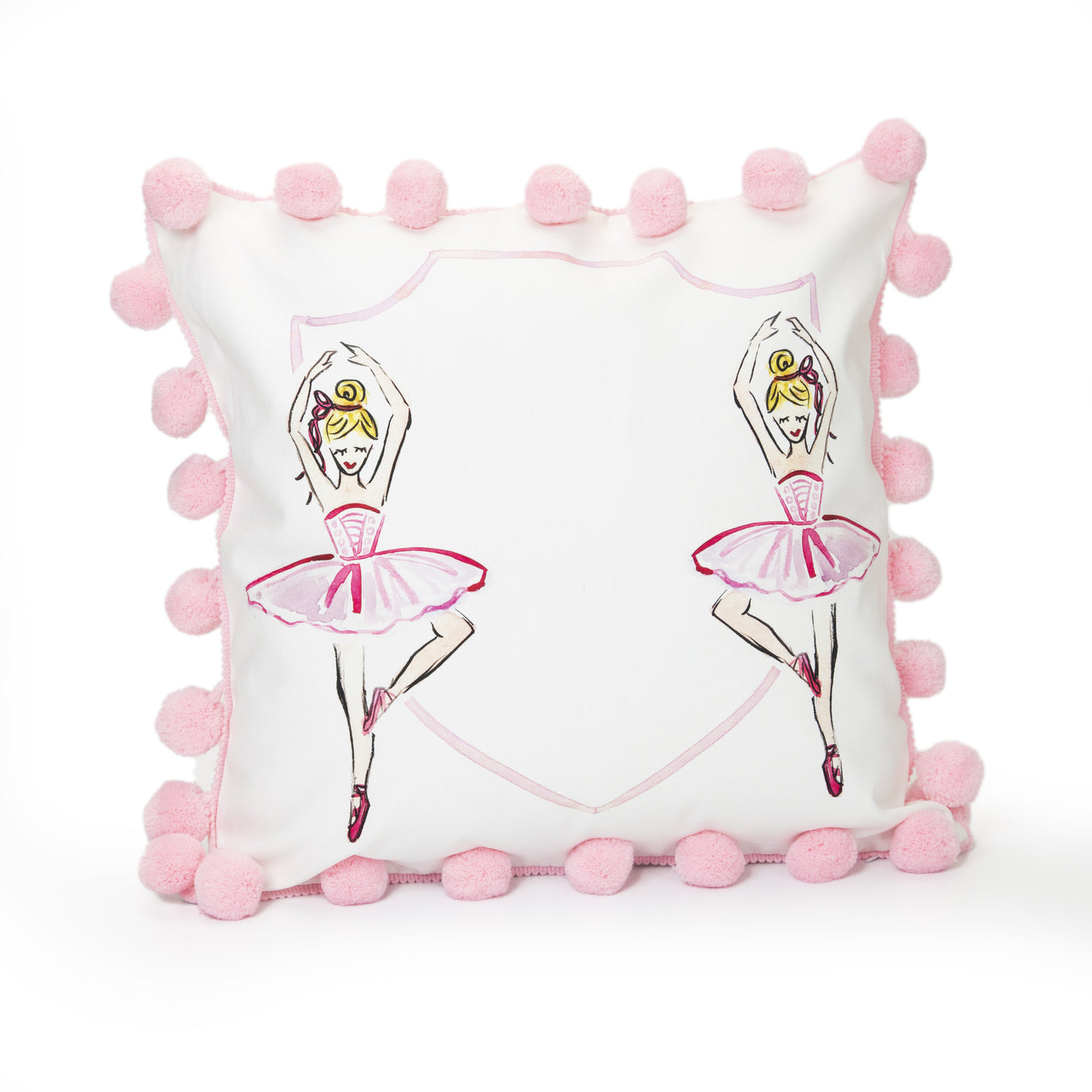 Ballerina Pom Pom Pillow
