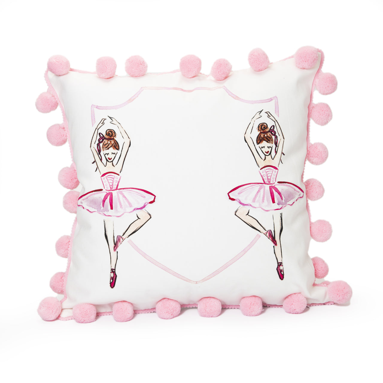Ballerina Pom Pom Pillow