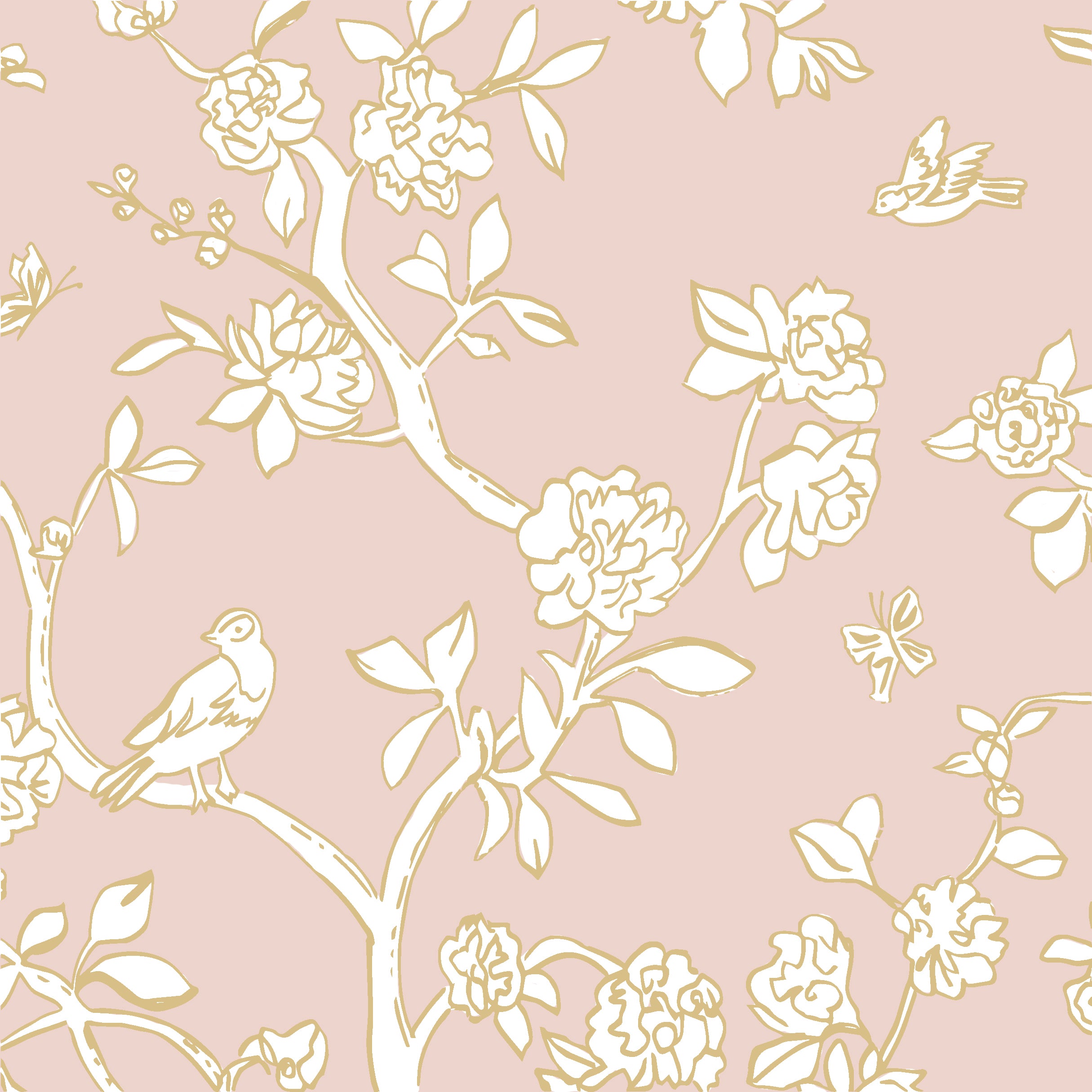 Chinoiserie Print Pillow