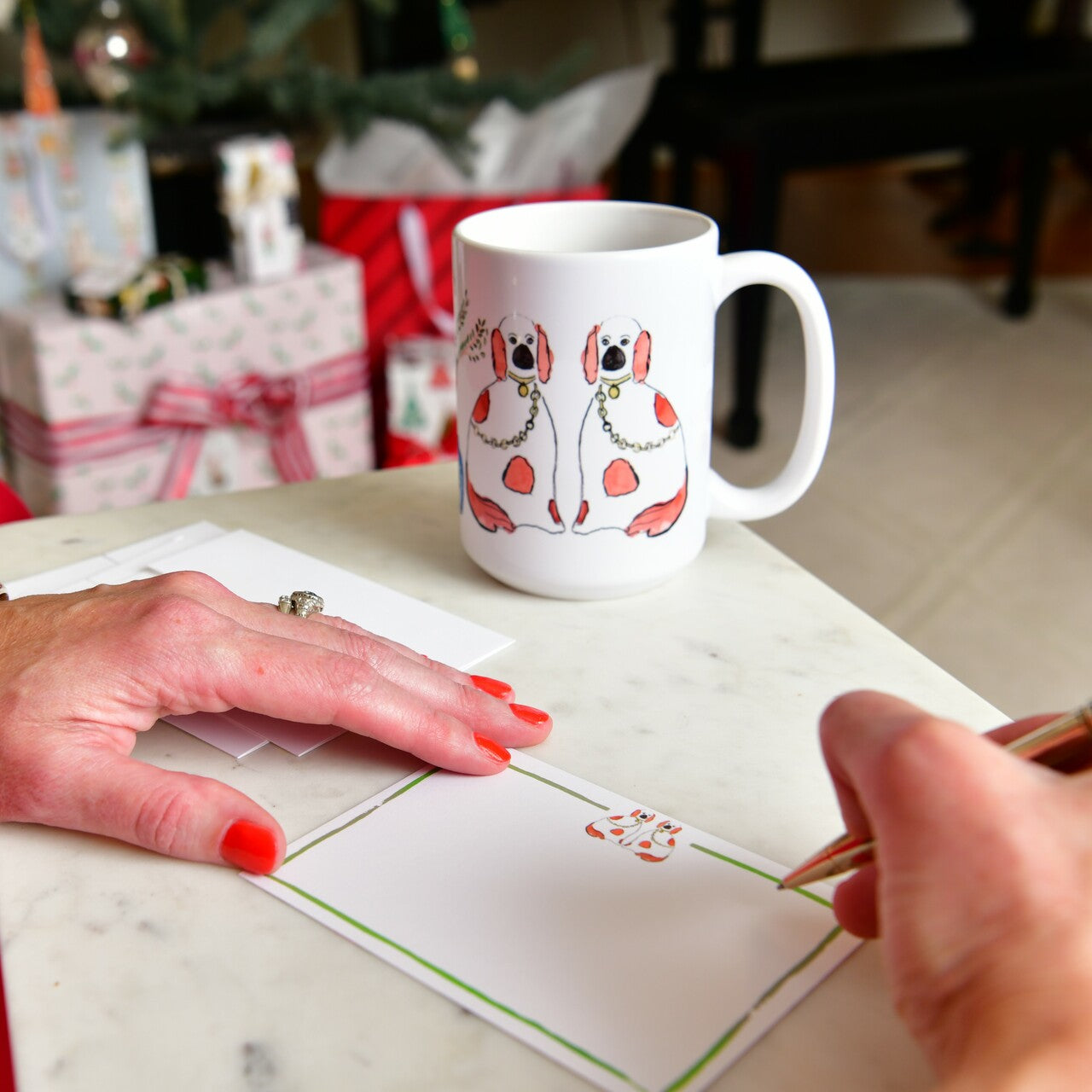 Traditional Ceramic Dog Notecards
