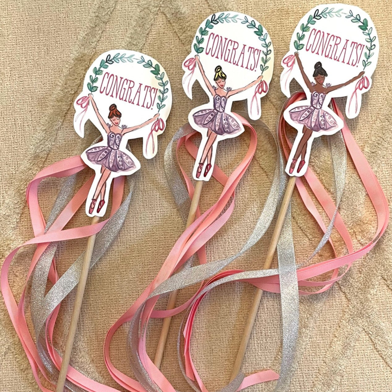 CONGRATS Ballerina Wand