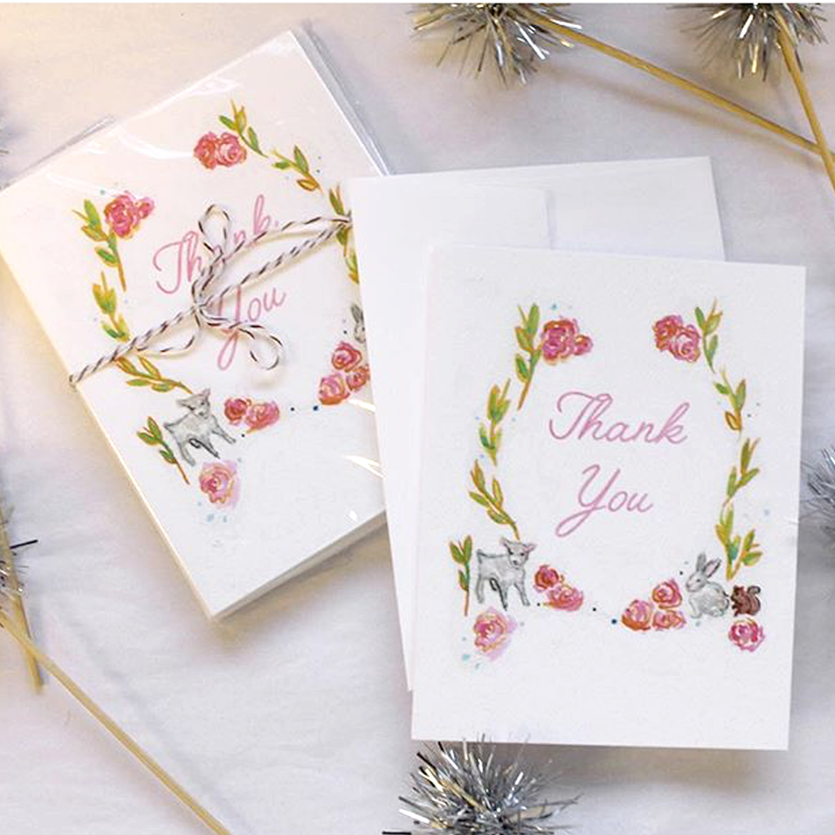 "Enchanted Forest" Thank You Notecard Set