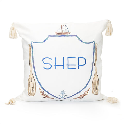 Nautical Tassel Pillow