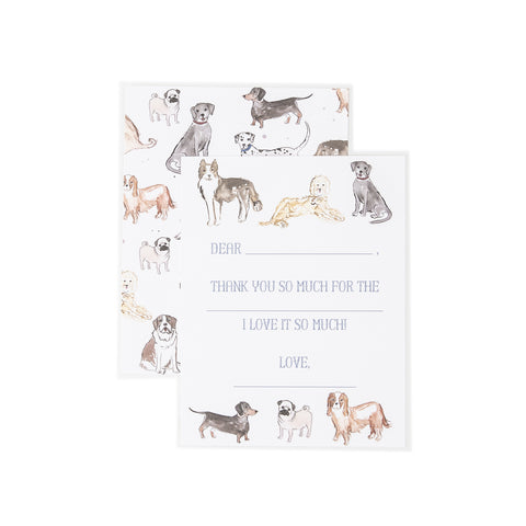 Children's "Puppy Dog" Thank You Notecards