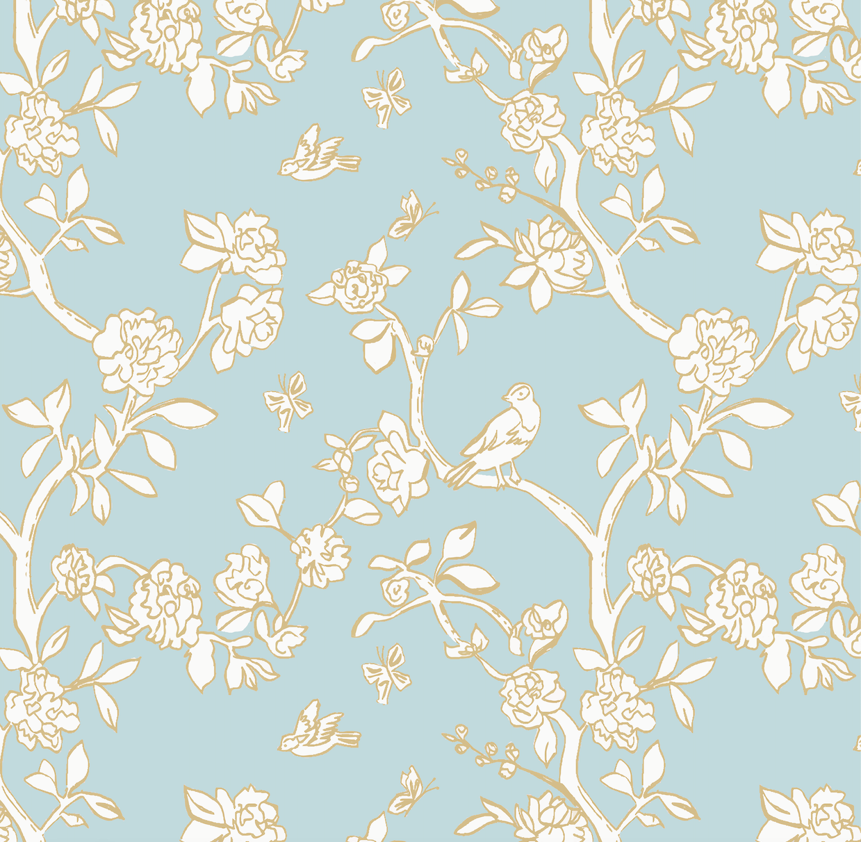 Chinoiserie Print Eurosham Case