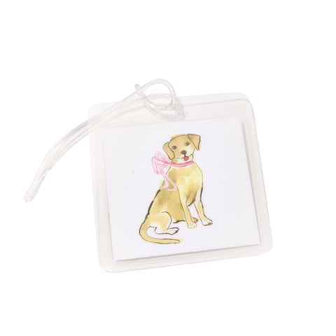 Yellow Puppy Dog Bagtag