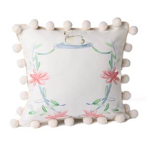 Swan Print Pillow
