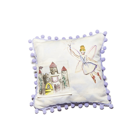 Tooth Fairy Pom Pom Pillow