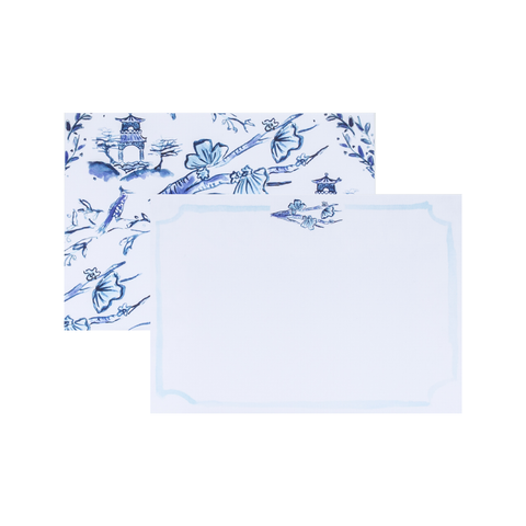 Blue Chinoiserie Note Cards